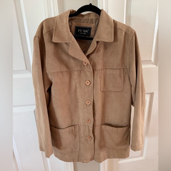 Fu Da Jackets & Blazers - FU DA Women's Tan Utility Jacket
